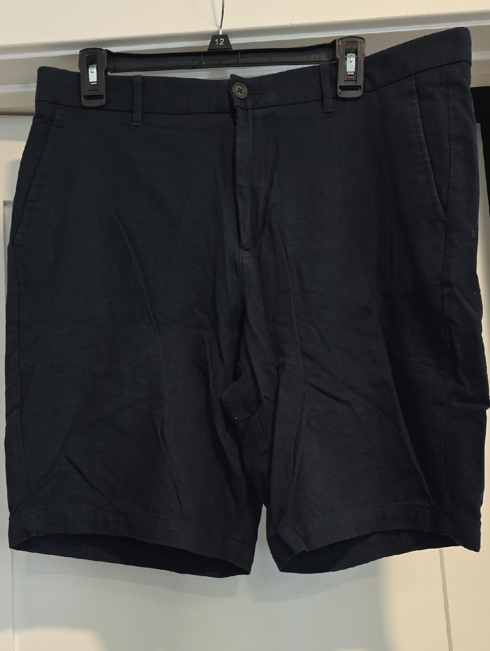 Marc Anthony Men's Dark Navy Flat-Front Shorts